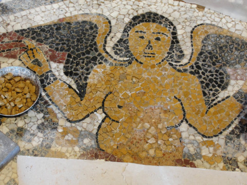 Restauro pavimentazione in mosaico del Santuario di Nostra Signora dell’Orto